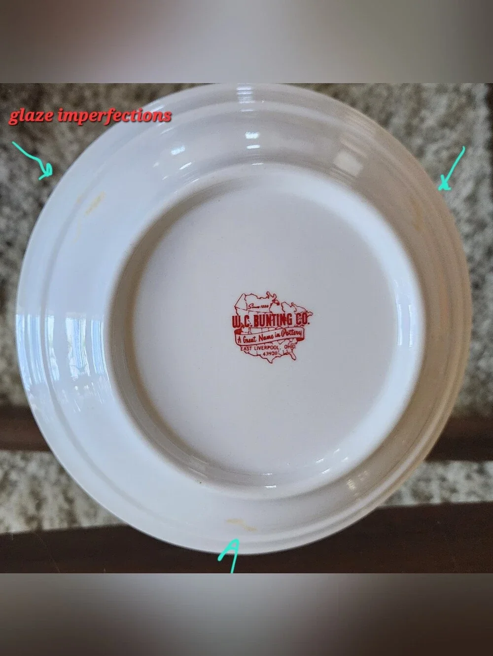 Vntg Champlain College Ashtray 60s - Picture 10 of 14